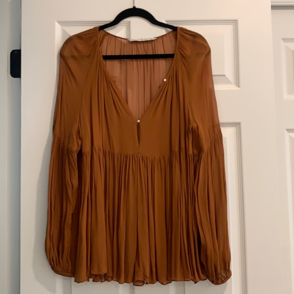 Zara sheer flowy shirt - Picture 1 of 1